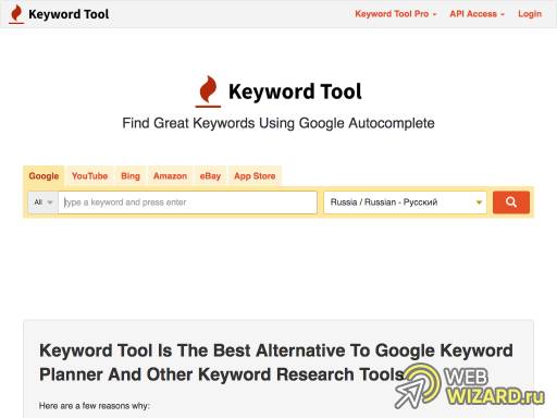 Keyword Tool